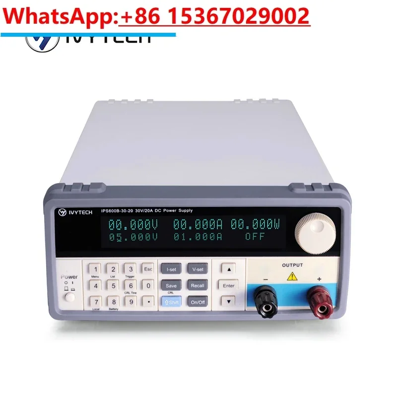 Programmable Dc Power Supply 60V 10A - Programmeerbare geregelde I DC-voeding IPS-600B serie