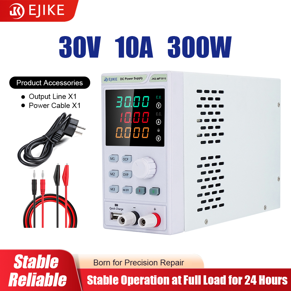 Programmable Dc Power Supply 60V 10A - EJIKE DC-voeding 300W Programmeerbare 30V 60V